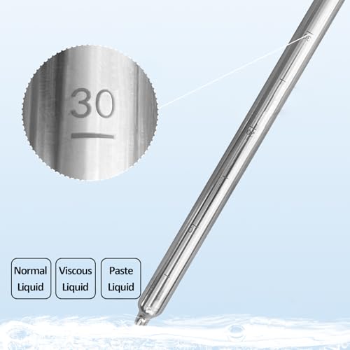 Échantillonneur de Liquide en Acier Inoxydable avec échelle de Mesure pour Laboratoire, Recherche Scientifique et Applications industrielles