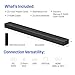 Westinghouse 3.1.2 Channel All-in-One Soundbar with Dolby Atmos and Digital Plus, Built-in Low Frequency Driver and Height Speakers, 210W Surround Sound, eArc, HDMI, Bluetooth, Roku TV Ready