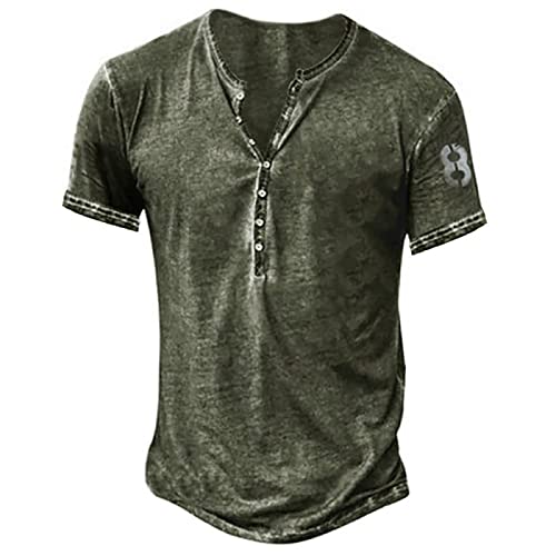 Laufshirt Herren O-Ausschnitt Kurzarm Strand T-Shirts Mittelalter Shirt...