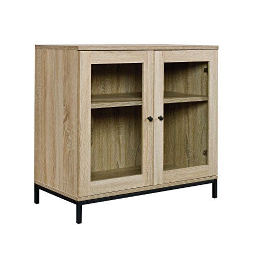Sauder 420035 North Avenue Display Cabinet, For TVs up to 32″, Charter Oak finish