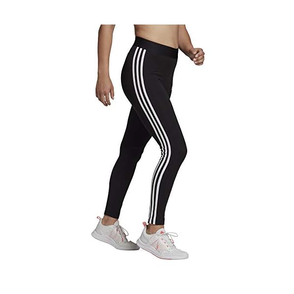 adidas Women's Essentials 3-stripes Leggings, Black/White, X-Large