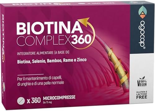 Biotina Hair – 360° Regrowth Formula, Hair Supplements with Bioti...