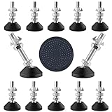  Uni-Fine 12 Stück Nivellierfüße M10*50*Ø50mm Kann 450 kg standhalten, stellfuß, stellfüße höhenverstellbar,verstellbare möbelfüße, höhenverstellbare füsse für möbel