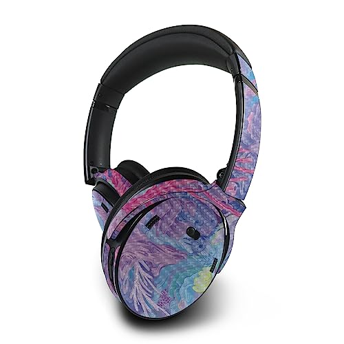 Image of MightySkins Carbon Fiber Skin Compatible with Bose QuietComfort 45 Headphones Dreamy Reef | Protective, Durable Textured Carbon Fiber Finish | Easy to Apply | Made in The USA
