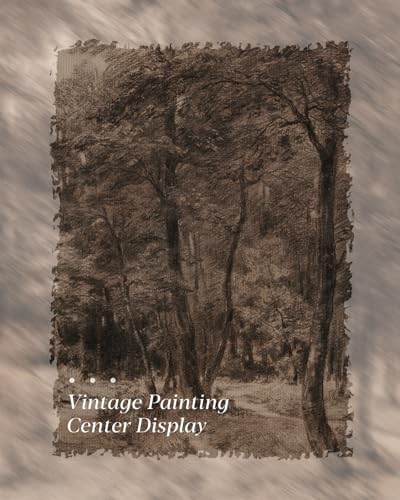 Image of HUARCEY Gold Framed Vintage Wall Art for Living Room Nature Painting Prints Shelf Decor for Kitchen Aesthetic Bedroom Wall Art Gifts Charcoal Landscape Home Decor Farmhouse Path Forest Canvas Artwork