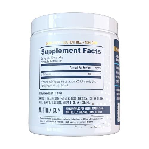 NuEthix Formulations Pure L-Glutamine Powder