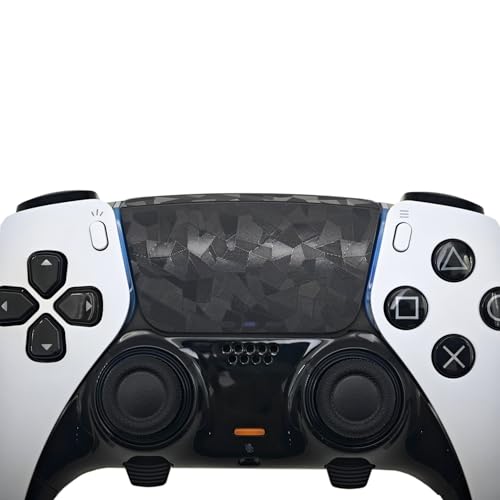 Luck&Link TouchProtect PS5 Enhanced Texture Skin kompatibel mit PS5DualSense/Edge PS5Edge(2pcs), Diamantes Rotos-Negro