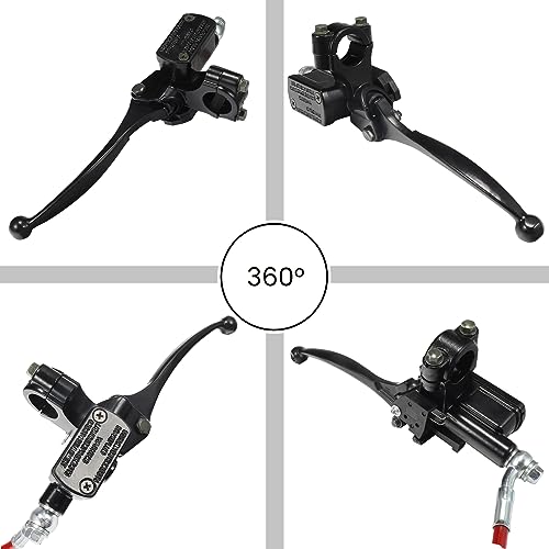 Relibupdater Hydraulic Brake System kit with 50 inch Hose Tube,Brake Pads,Brake Caliper Compatible with Baja Doodle Bug DB30R Mini Bike 212CC,SX500 Razor Electric dirt bike 79cc 97cc 100cc Go Karts - Thumbnail 2