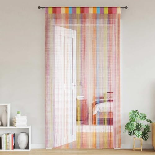 Générique Rideaux à Fils 2 pcs Multicolore 100x250 cm,Habillages de fenêtre, Rideaux,4102037