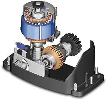 Internal components of ROGER TECHNOLOGY R30/1204 motor showing gears and motor