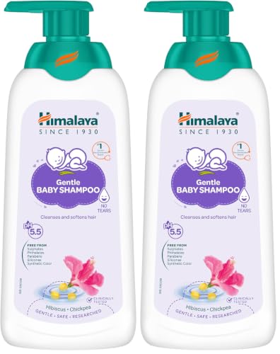 Image of Himalaya Gentle Baby Shampoo (400 ml) | No Tears formula | Cleanses, softens and nourishes baby's hair (Pack of 2)