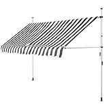 DATOS TÉCNICOS - Ancho: 350cm // Longitud (desplegado): 180cm // Enrollador (Ø): 38mm // Brazo de suspensión (Ø): 16mm // Brazo lateral (Ø): 25mm // Soporte inferior (Ø): 28mm // Soporte superior (Ø): 25mm // Altura ajustable: 176 - 305 cm // Lona: 100% Poliéster // Marco: Acero // Color: Blanco/Gris