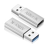 【2個セット】ARKTEK USB 3.0 → USB-Cアダプタ - USB A 3.0 (オス) USB Type C (メス) ケーブル 変換 接続 コンバーター 5Gbps 高速データ伝送