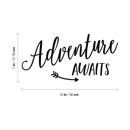 Autocollant mural en vinyle moderne avec fleche cursive style de vie