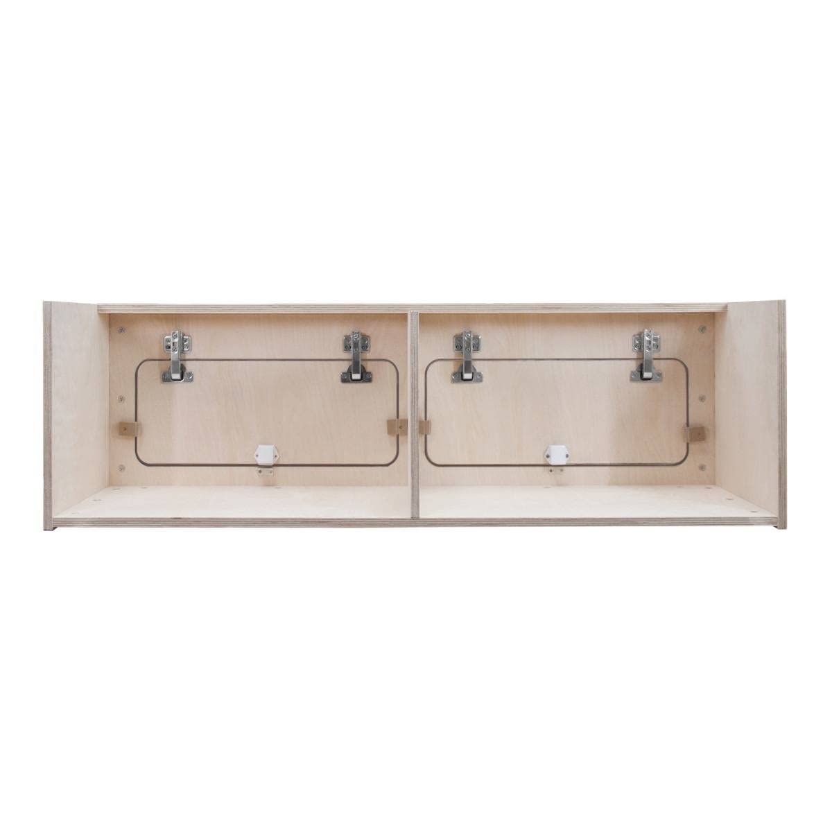 Armoire de Rangement en MDF Placard à Nourriture Accessoires de Cusine Vaisselle - 100cm x 30cm x 30cm - Fermeture Douce Automatique [Trous Pré-Perçés & Fixations INCLUSES] Aménagement Camping-Car Van