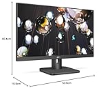 AOC 24E1Q - 24" FHD Monitor, 60Hz, 5ms, IPS, Speakers, FlickerFree, frameless Design (1920x1080 @ 60Hz, 250cd/m², HDMI/VGA/DP), Black - Image 7