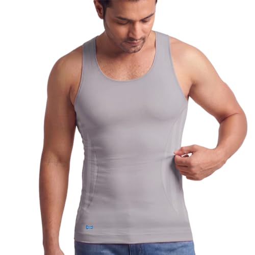 Image of dermawear Men Zenrik Everyday Mild Compression Shapewear Vest for Chest and Abdomen