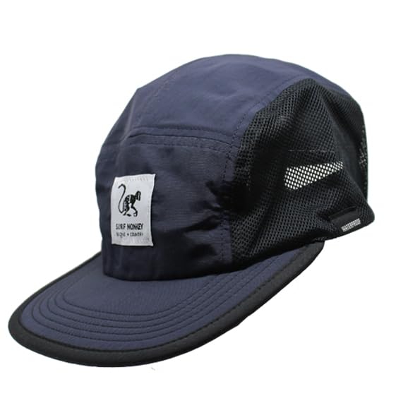 Surf Monkey Berretto a 5 pannelli Sport - Corsa - Poliestere riciclato - Waterproof - Fluorine-Free DWR - Adulto