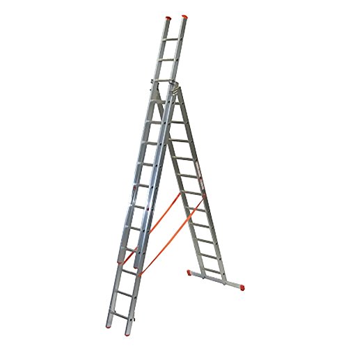 Mehrzweckleiter-Alzweckleiter 3-teilig 3x11 Sprossen FACAL Serie300