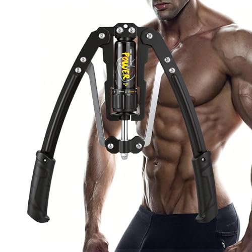 Exerciseur de bras réglable 10-200 kg Twister noir pour entraînement musculation