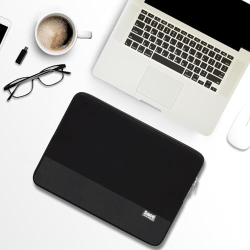 Image of Saco MacBook Pro 14 Inch Sleeve - Slim Protective Laptop Sleeve Case for MacBook Pro 14 inch M4 (A3401, A3112, A3185), M3 (A2918, A2992), M2 (A2779) & M1 (A2442) - Black