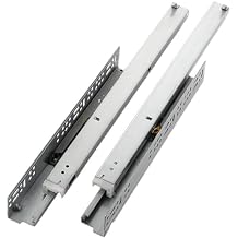 Drawer Slides,Invisible Drawer Track, Heavy Duty Draw Sliders Full Extension Ball Bearing Kitchen Cabinet Draw Runners Replacement Rails Side Mount, 1 Pair Size 10inch/25cm Size 12inch/30cm