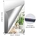 JUNEBRUSHS 4 Pack Self Adhesive Acrylic Mirror, 6X 9 Inch Mirror Tiles,Flexible Plastic Mirrors Sheets Wall Stickers,2MM Thick Mirrors,Frameless Small Mirror