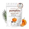 Pumpkin Seed Oil with Saw Palmetto Capsules | Cold Pressed, Pure Virgin Oil, Essential Fatty Acids & Phytosterols 180 Softgels, Good for hair health | Non-GMO