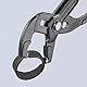 KNIPEX Federbandschellenzange mit rutschhemmendem Kunststoff überzogen grau atramentiert 180 mm, 85 51 180 A