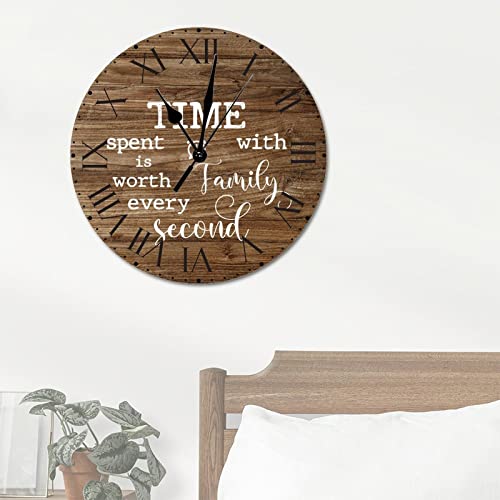 Horloge murale avec message familial pour célébrer chaque seconde avec vos proches - 5