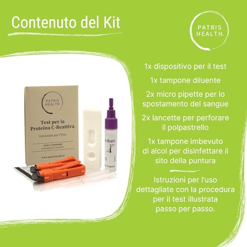 2X Patris Health® Test Per La Proteina C-Reattiva (Pcr), Autotest Per Infezioni O Infiammazioni Nel Corpo - 3