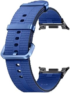 Samsung Athleisure Band (M/L) ET-SOL33 für die Galaxy Watch8 | Watch8 Classic Uhrenarmband, Sport Armband, Original Zubehör, elastisch, langlebig, guter Sitz, Blue