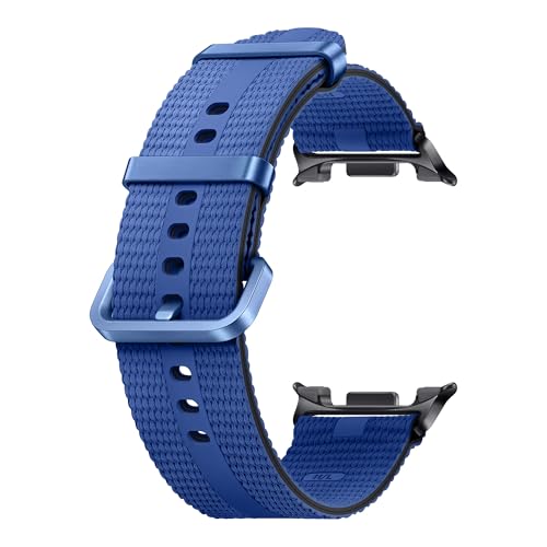 Samsung Athleisure Band (M/L) ET-SOL33 für die Galaxy Watch8 | Watch8 Classic Uhrenarmband, Sport Armband, Original Zubehör, elastisch, langlebig, guter Sitz, Blue