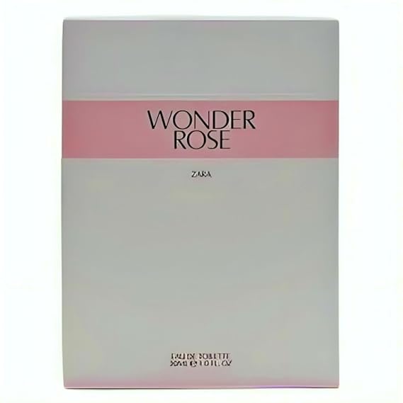 Zara Wonder Rose for Women Fruity Floral Perfume with Peach Red Berries Jasmine and Coconut Vanilla Cream Eau de Toilette 30ml (1.0 fl. oz.)