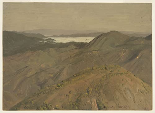 Tableau vue lointaine sur Hilltops Jamaïque pour créer un salon élégant et lumineux