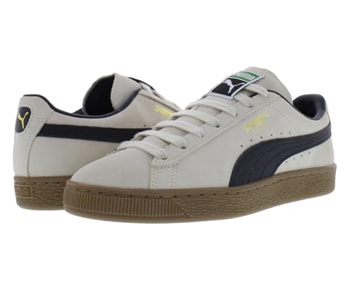 Image of PUMA Terrace Suede Mens Shoes Size 8.5, Color: Alpine Snow /Gum Beige /Cloud White