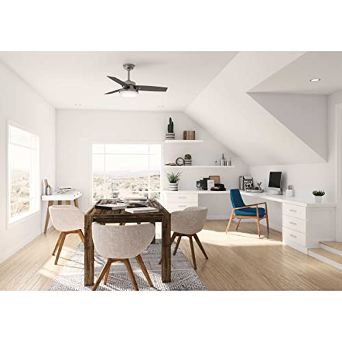 Image of Hunter Sentinel, Indoor, Ceiling Fan, 3 Blades, 44 inch, Brushed Slate