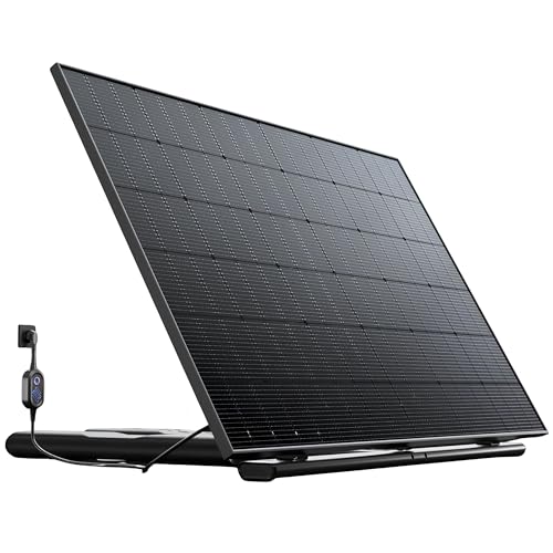 Station Solaire 435W – Kit Plug & Play – Micro-onduleur Solenso, Pied Prémonté + Prise Intelligente – Suivi via Application Mobile
