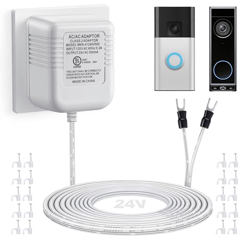 AC 24V Doorbell Transformer Compatible with Ring Doorbell