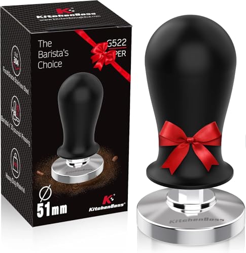 KitchenBoss 51mm Spring-Loaded Espresso Tamper
