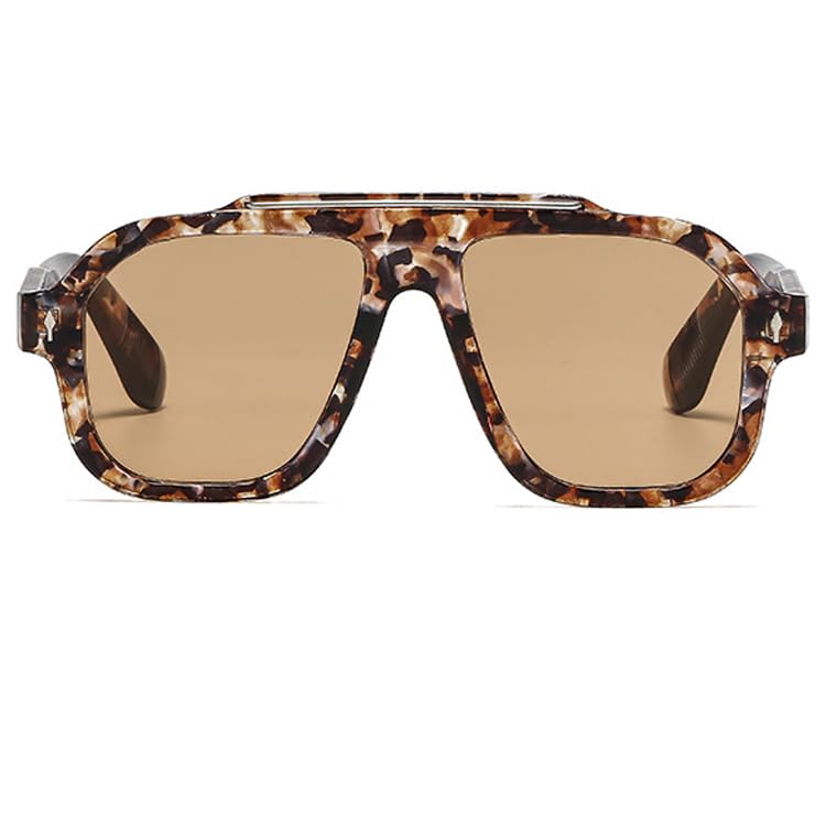 bullabulling Retro Oversized Pilot Sunglasses For Women Men Fashion Flat Top Sun Glasses Large Lenses Shades