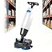 CUTANGELAR Macchina Lavapavimenti Commerciale, Lavapavimenti Elettrico Portatile a Spinta Manuale con Larghezza di Pulizia 17 Pollici, Efficienza 13000 Piedi²/H per Piastrelle Parquet(White) immagine