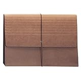 Smead Expanding File Wallet with Closure, 5-1/4' Expansion, Closure, Extra Wide Legal Size, Redrope,...