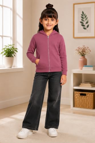 Image of ADBUCKS Girl's Cotton Hooded Sweatshirt