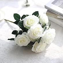 Artificial Roses for Valentine's Day - White