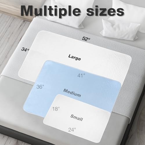 Image of Bed Pads Washable Waterproof, 52 inch x 34 inch (2 Pack) Incontinence Bed Pads, Waterproof Mattress Protector & Washable Pee Pads, Perfect for Adults, The Elderly and Pets