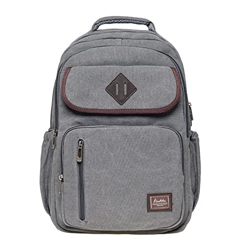 KAUKKO Schöner und durchdachter Rucksack mit Laptopfach für 15 Zoll Schule Uni 22L, Grau Jnl-kf17-09, one size, Tagesrucksack