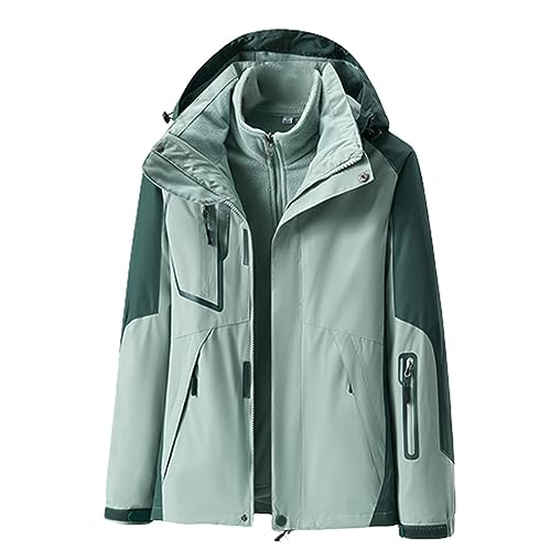 Veste d'hiver double 2 en 1 contre le froid et le vent