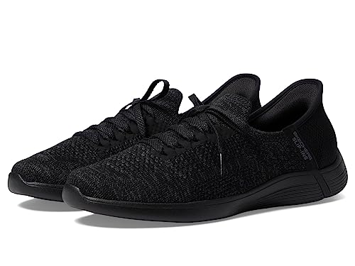 Skechers On-The-Go Swift-���ٓI�ȃn���Y�t���[�X���b�v�C���B, �u���b�N/�O���[, 22.0 cm