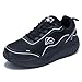 GANNOU Scarpe ortopediche da donna con supporto plantare Sneakers per fascite plantare Scarpe da camminata Scarpe per la salute con suola basculante, Nero , 41 EU